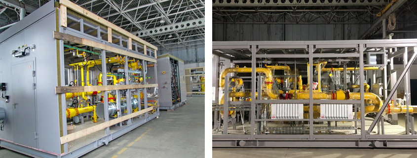 Block-boxes of FGTF with equipment for various purposes